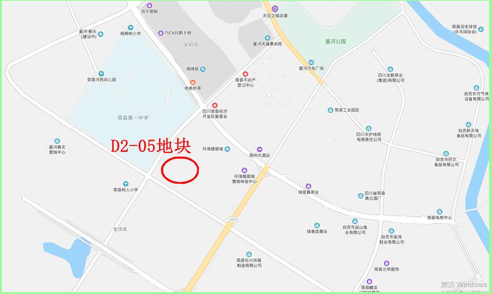 碧桂园在荣县河西新区斩获104亩优质土地